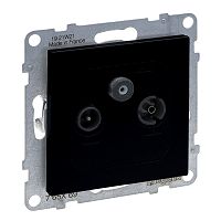 SEANO Enddose TV-R-SAT f�r HD-TV in der Farbausf�hrung Anthr