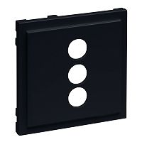 SEANO Abdeckung f�r 3-fach RCA(Cinch)-Anschlussdose, Farbe: