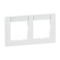 SEANO+ 2-fach Rahmen horizontal mit Beschriftungsfeld, Farba