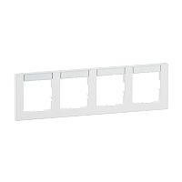SEANO+ 4-fach Rahmen horizontal mit Beschriftungsfeld, Farba
