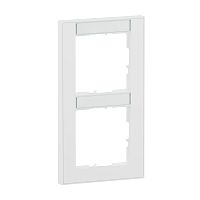 SEANO+ 2-fach Rahmen vertikalmit Beschriftungsfeld, Farbaus