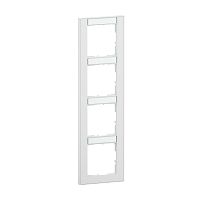 SEANO+ 4-fach Rahmen vertikalmit Beschriftungsfeld, Farbaus