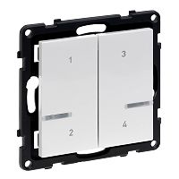 Seano with Netatmo Szenentaster 4-fach, Farbe: Ultrawei�