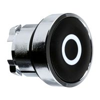 Drucktaster, Frontelement, Harmony XB4, Metall, 22mm, schwar
