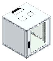 B�ro-Wandgeh�use 12HE, 600x616x600mm, RAL 7035