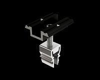 PREVARIO Mitteklemme 37-47 mm,schwarz eloxiert 40 stk.