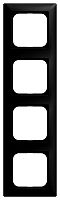 Abdeckrahmen 4-fach schwarz matt - balance�SI