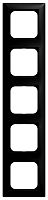 Abdeckrahmen 5-fach schwarz matt - balance�SI