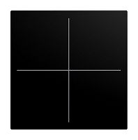 Abdeckung f�r Keypad 4-fach schwarz matt - balance�SI