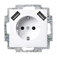 SCHUKO-/2x USB-Steckdose