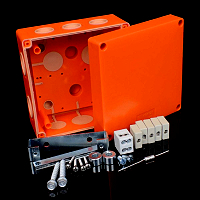 Abzweigdose KSK 125 orange IP66 m. Funktionserhalt, f.Neben